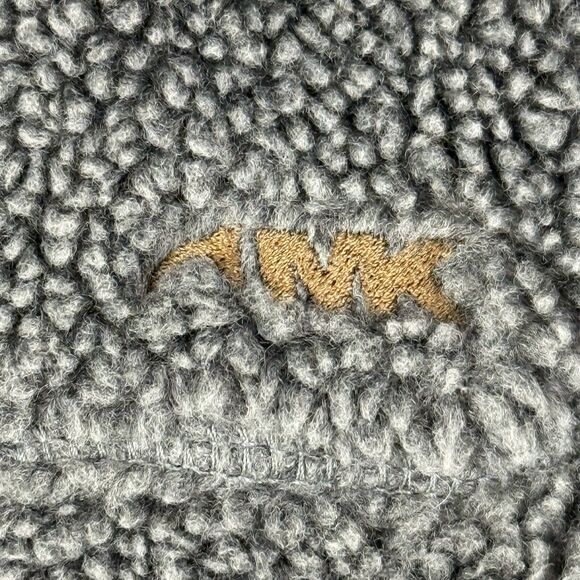 Mountain Khakis Fourteener Fleece Jacket Men XL Elbow Patches Sherpa Canvas Gray - Picture 7 of 14